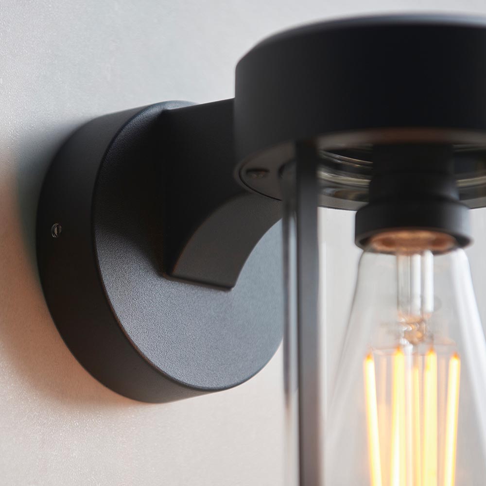 Lakeside Aluminium Wall Light In Matt Black