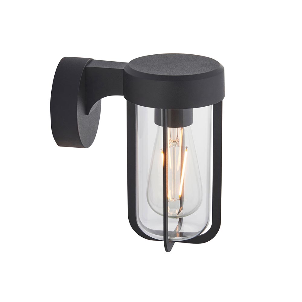 Lakeside Aluminium Wall Light In Matt Black