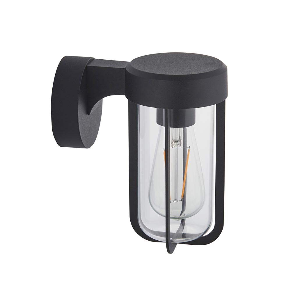 Lakeside Aluminium Wall Light In Matt Black