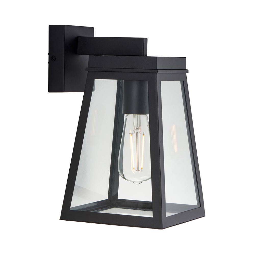 Lakeville Metal Wall Light In Matt Black