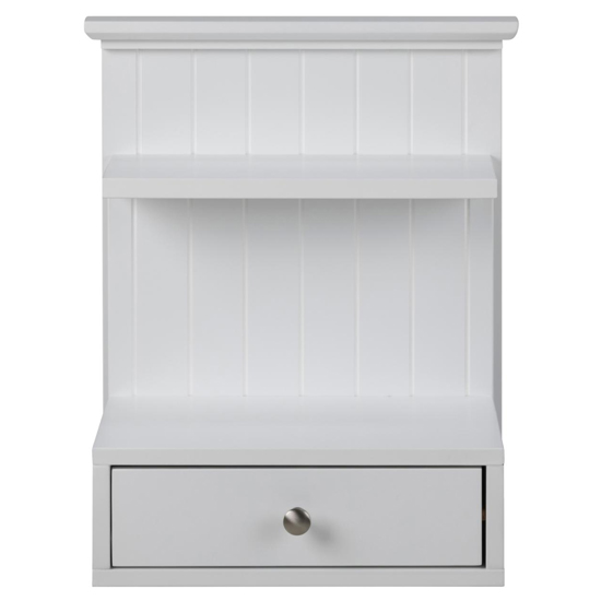 Lakewood Wall Hung 1 Drawer Bedside Table In Matt White Furniture in