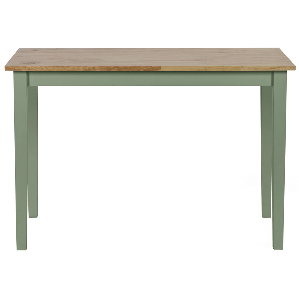 Lamar Green And Light Brown Wooden Dining Table With 2 Bench
