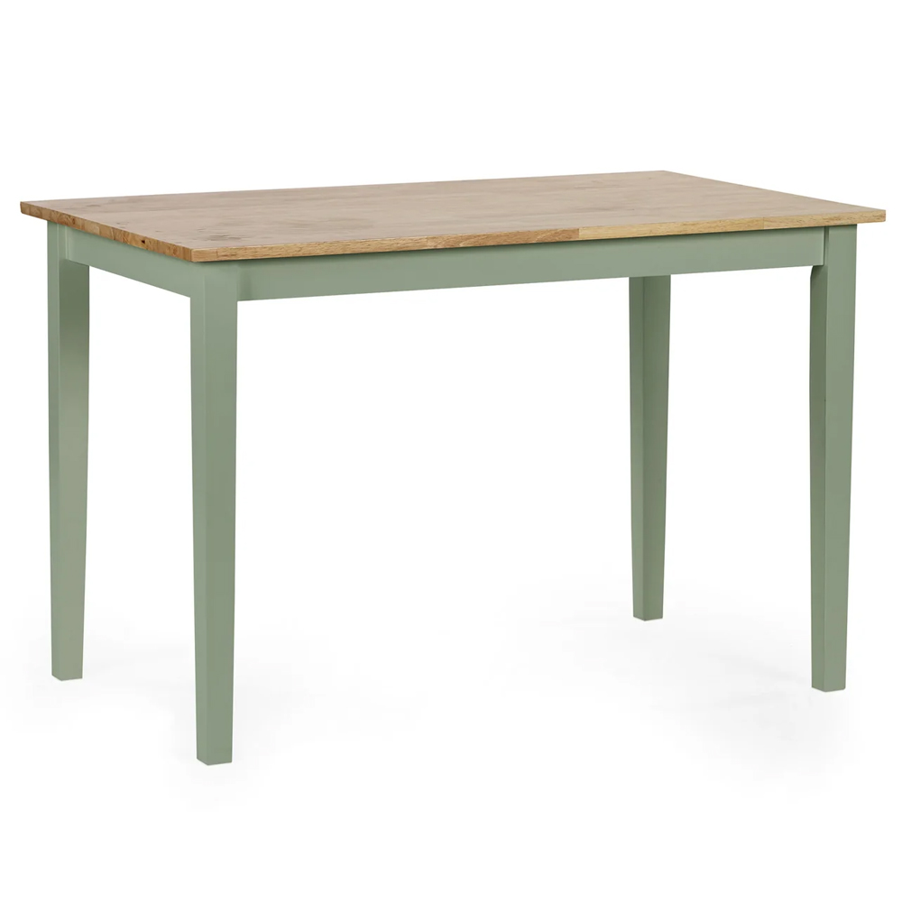 Lamar Green And Light Brown Wooden Dining Table With 2 Chairs 1 Bench