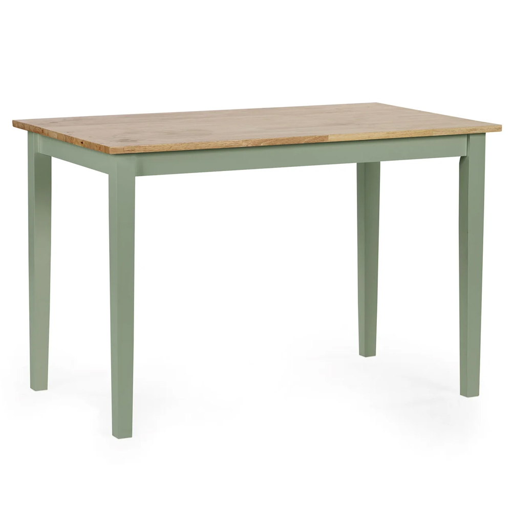 Lamar Green And Light Brown Wooden Dining Table With 4 Chairs
