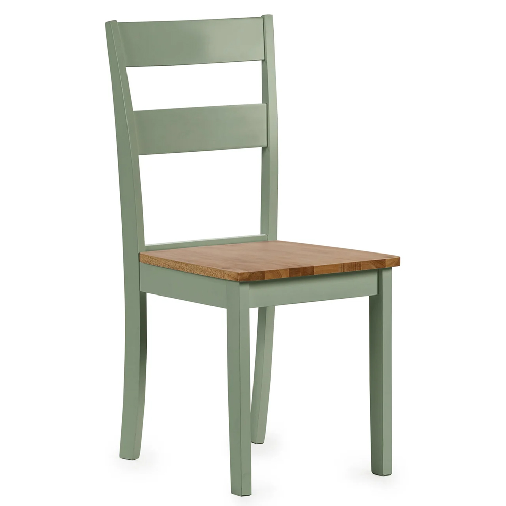 Lamar Green And Light Brown Wooden Dining Table With 4 Chairs