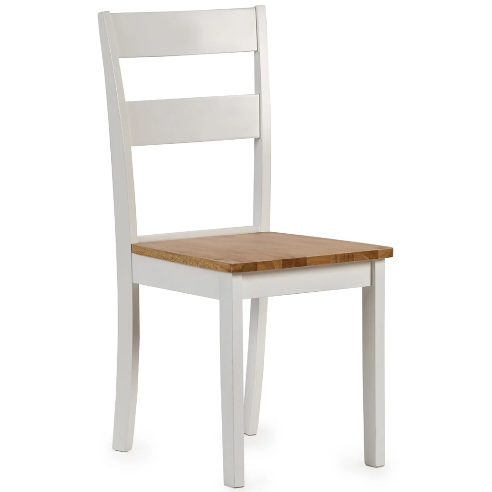 Lamar White Oak Wooden Round Drop Leaf Dining Table With 4 Chairs