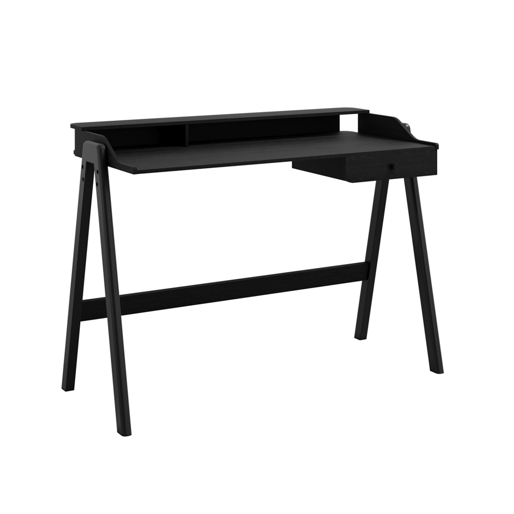 Lamar Wooden Laptop Desk With 1 Drawer In Black