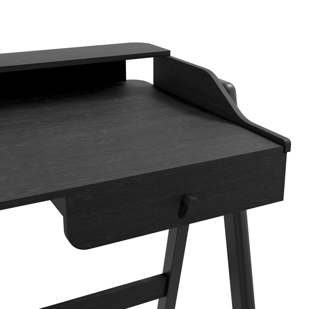 Lamar Wooden Laptop Desk With 1 Drawer In Black