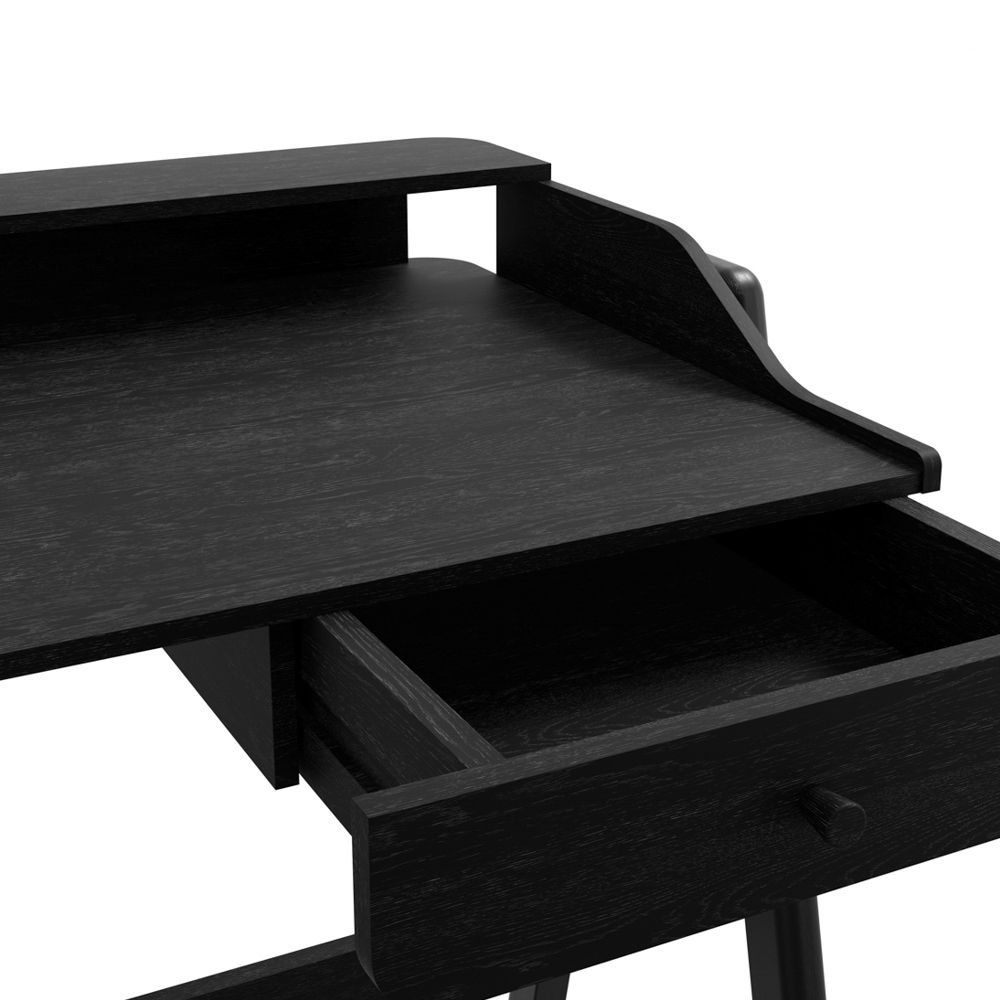 Lamar Wooden Laptop Desk With 1 Drawer In Black