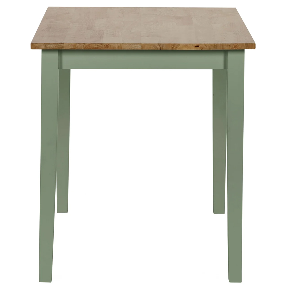 Lamar Wooden Rectangular Dining Table - Green And Light Brown