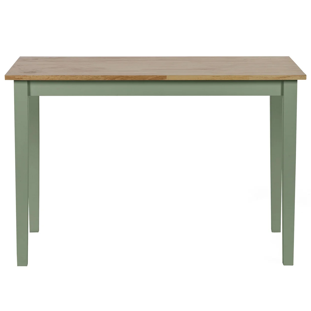 Lamar Wooden Rectangular Dining Table - Green And Light Brown