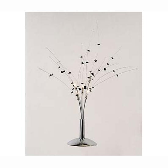 Product photograph of 5 Light Black Clear Table Lamp Crystal from Furniture in Fashion