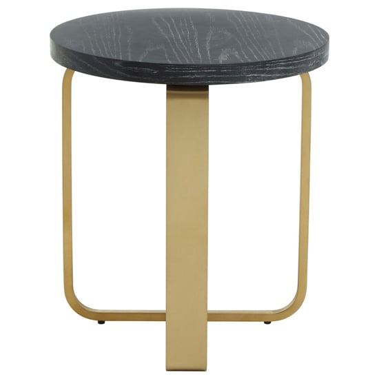 Lana Round Wooden Side Table With Gold Steel Base_3