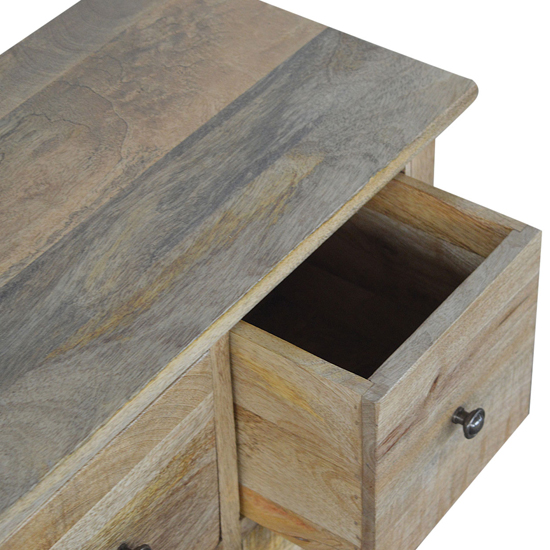 Lana Wooden Storage Cabinet In Natural Oak Ish With 4 Drawers_4