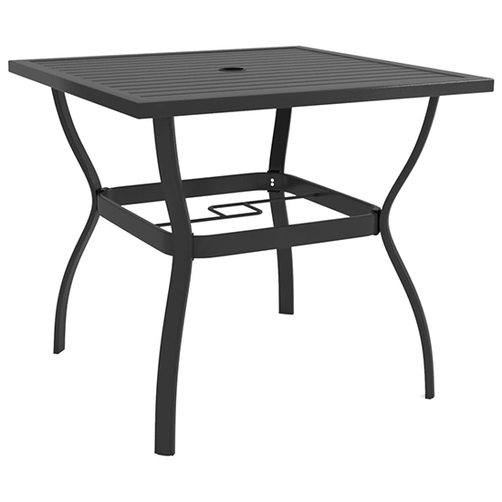 Photo of Lanai steel 81.5cm garden dining table in anthracite