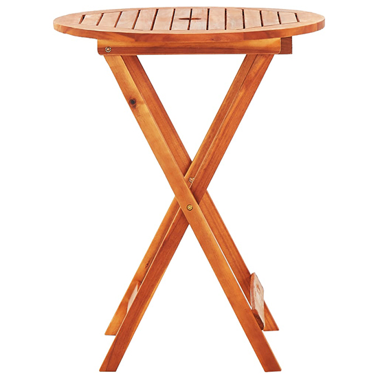 Landri Round Folding 60cm Garden Dining Table In Oil Finish_2