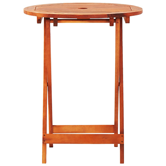 Landri Round Folding 60cm Garden Dining Table In Oil Finish_3
