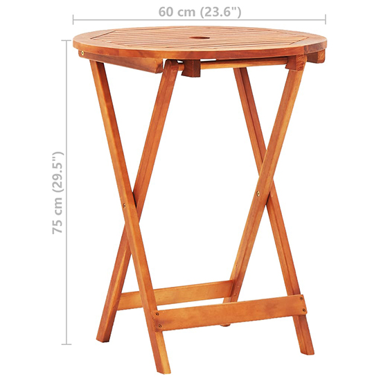 Landri Round Folding 60cm Garden Dining Table In Oil Finish_6