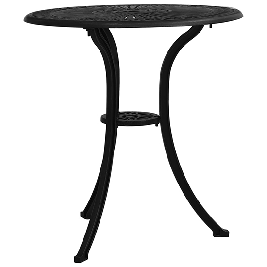 Lanelle Aluminium Garden Coffee Table In Black