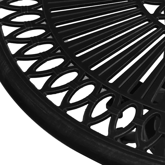 Lanelle Aluminium Garden Coffee Table In Black