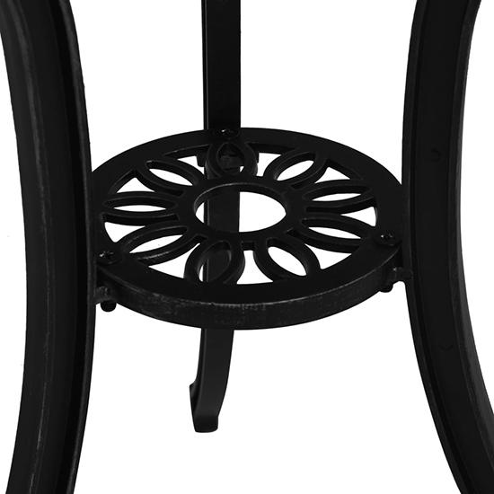 Lanelle Aluminium Garden Coffee Table In Black