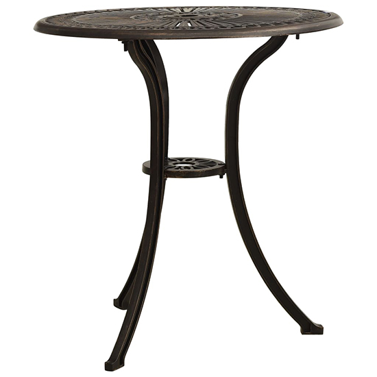 Lanelle Aluminium Garden Coffee Table In Bronze