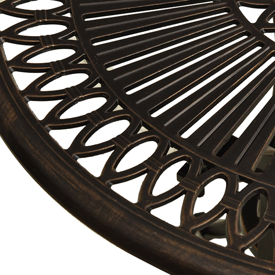 Lanelle Aluminium Garden Coffee Table In Bronze