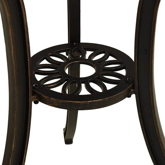 Lanelle Aluminium Garden Coffee Table In Bronze