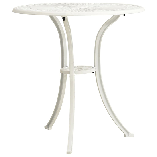 Lanelle Aluminium Garden Coffee Table In White