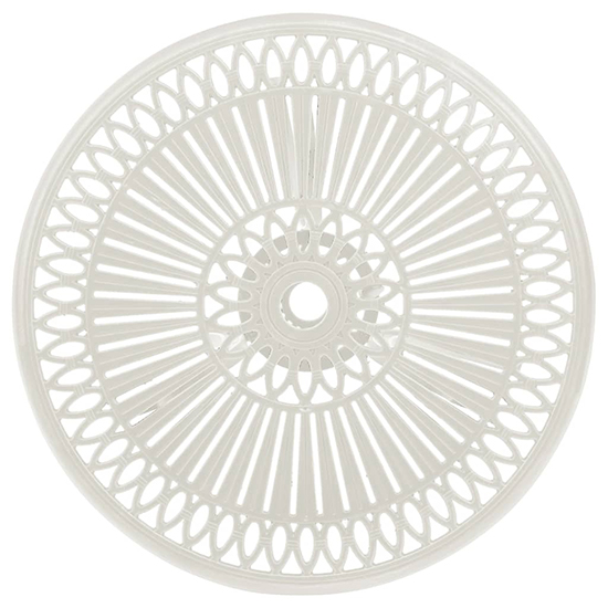 Lanelle Aluminium Garden Coffee Table In White