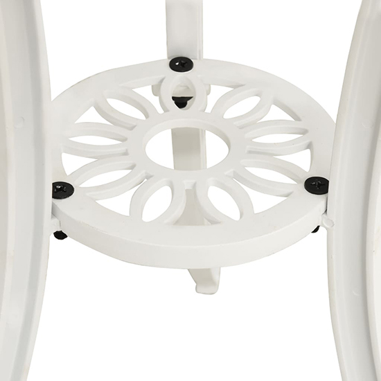 Lanelle Aluminium Garden Coffee Table In White