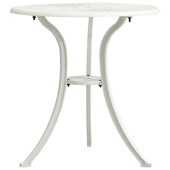 Lanelle Aluminium Garden Coffee Table In White_1