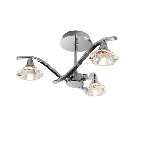 Langella 3 Ceiling Lamp In Chrome