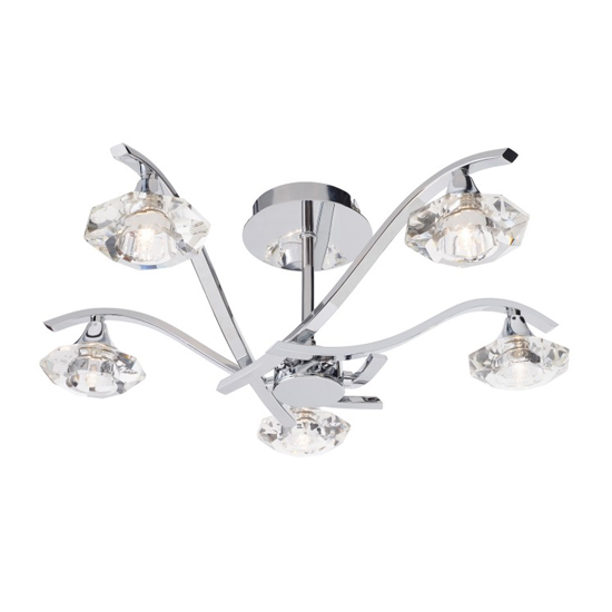Langella 5 Ceiling Lamp In Chrome