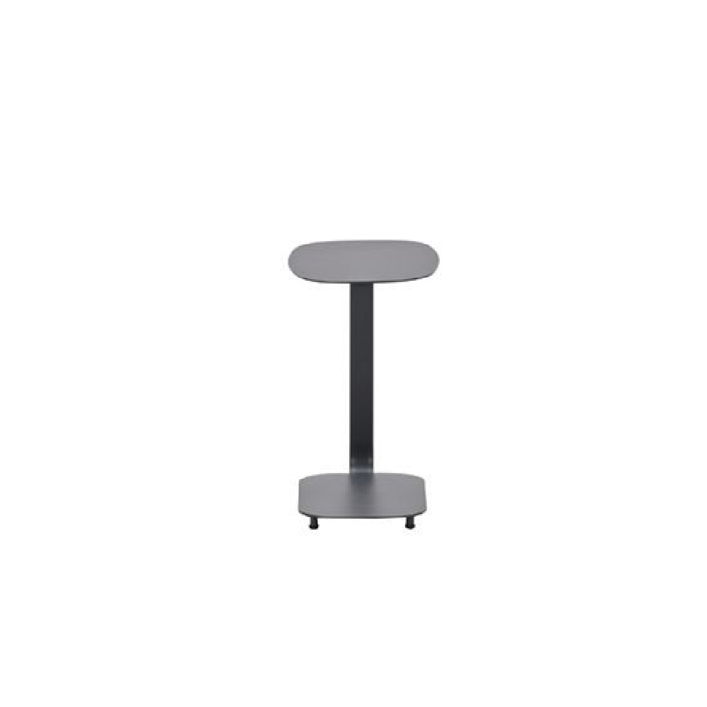 Langley Aluminium Garden Laptop Table Dark Grey And Black