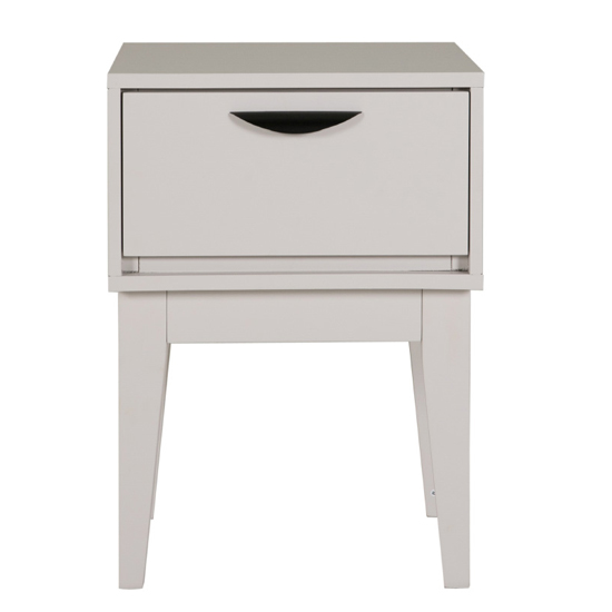 Product photograph of Lanus Wooden Bedside Cabinet With 1 Drawer In Taupe from Furniture in Fashion