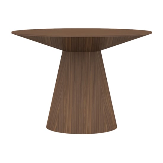 Lapis Wooden Dining Table Round In Walnut