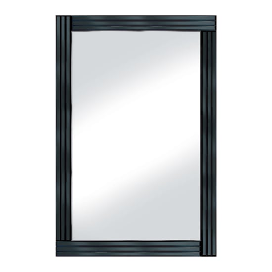 Photo of Black panel 120x80 large mirror