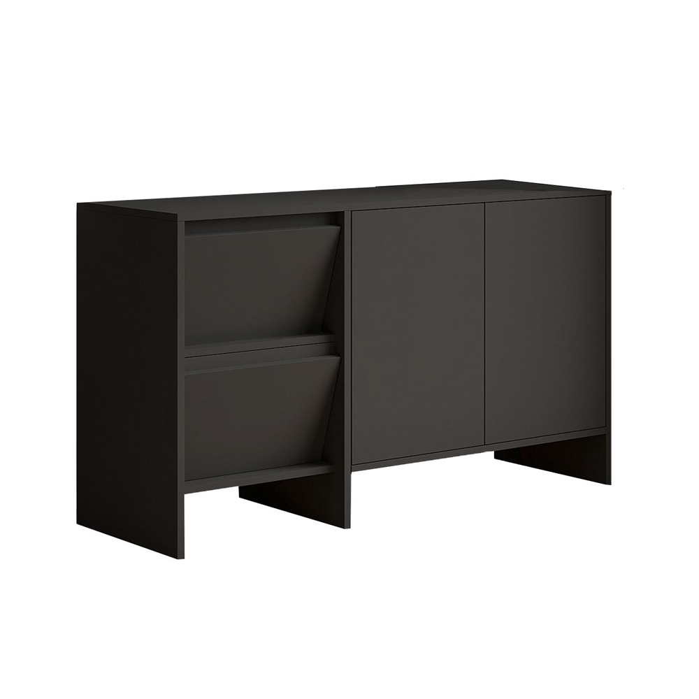 Laris Wooden Console Table in Anthracite