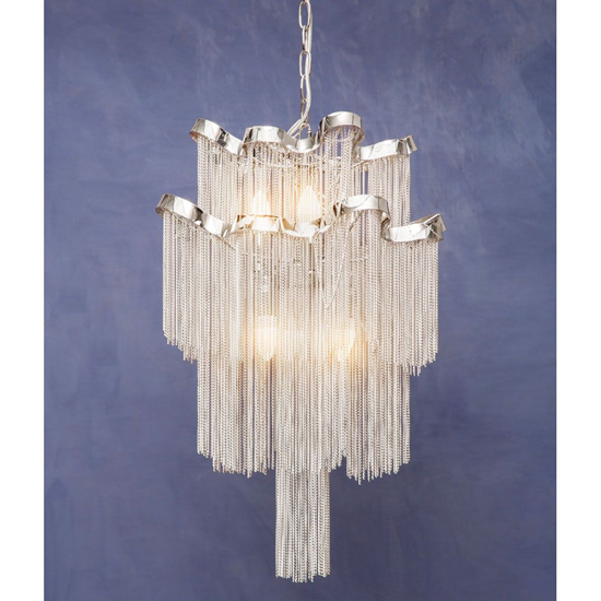 Larisa 2 Tier 6 Bulbs Pendant Light In Chrome