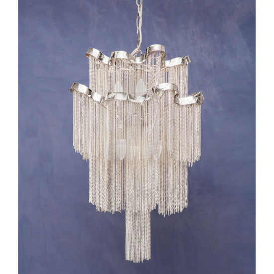 Larisa 2 Tier 6 Bulbs Pendant Light In Chrome