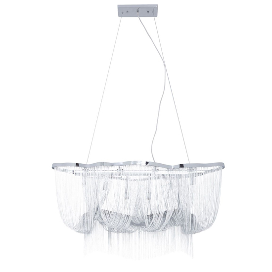 Larisa Basket 6 Bulbs Pendant Light In Chrome