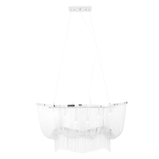 Product photograph of Larisa Basket 6 Bulbs Pendant Light In Chrome from Furniture in Fashion