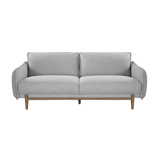 Read more about Lark linen fabric 3 seater sofa in silver grey