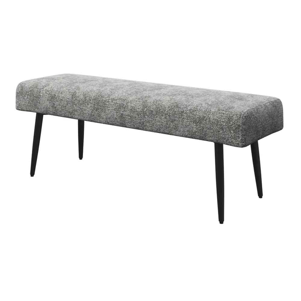 Laroz Fabric Dining Bench in Grey