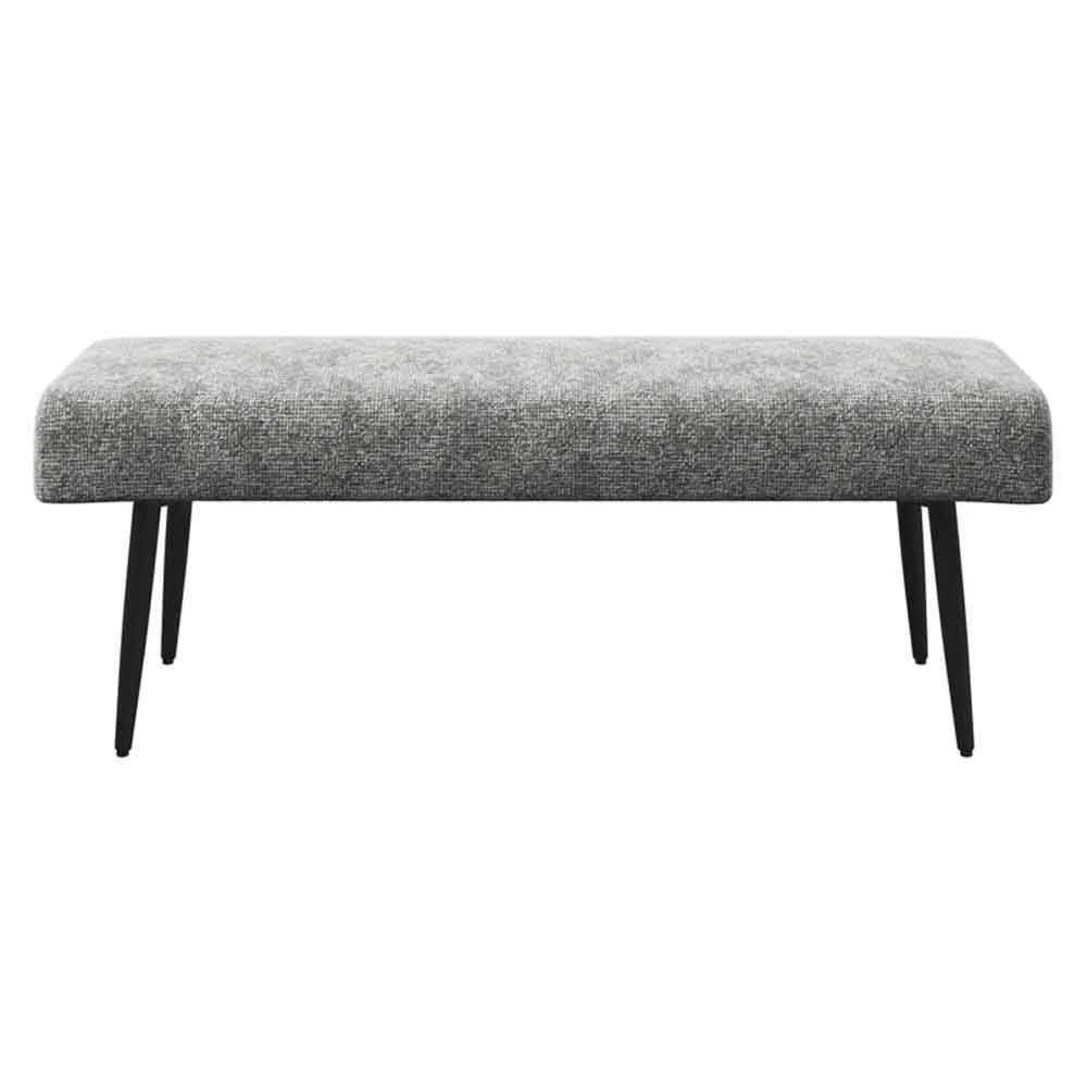 Laroz Fabric Dining Bench in Grey