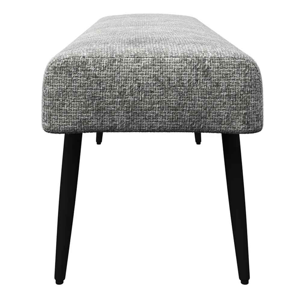 Laroz Fabric Dining Bench in Grey