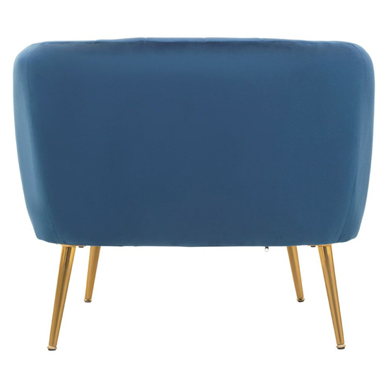 Larrisa Velvet Armchair With Gold Metal Legs In Blue_4