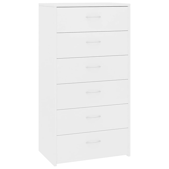 Larson Wooden Chest Of 6 Drawers In White