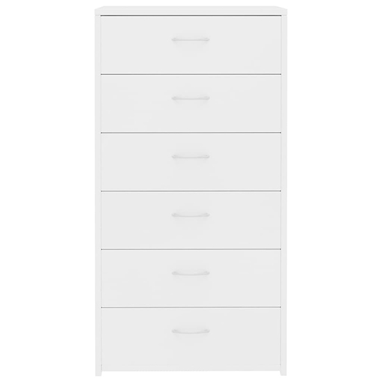 Larson Wooden Chest Of 6 Drawers In White